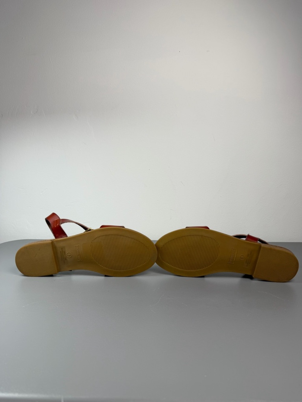 Cynthia Rowley Cognac Brown Leather Slingback Sandals - Picture 10 of 13